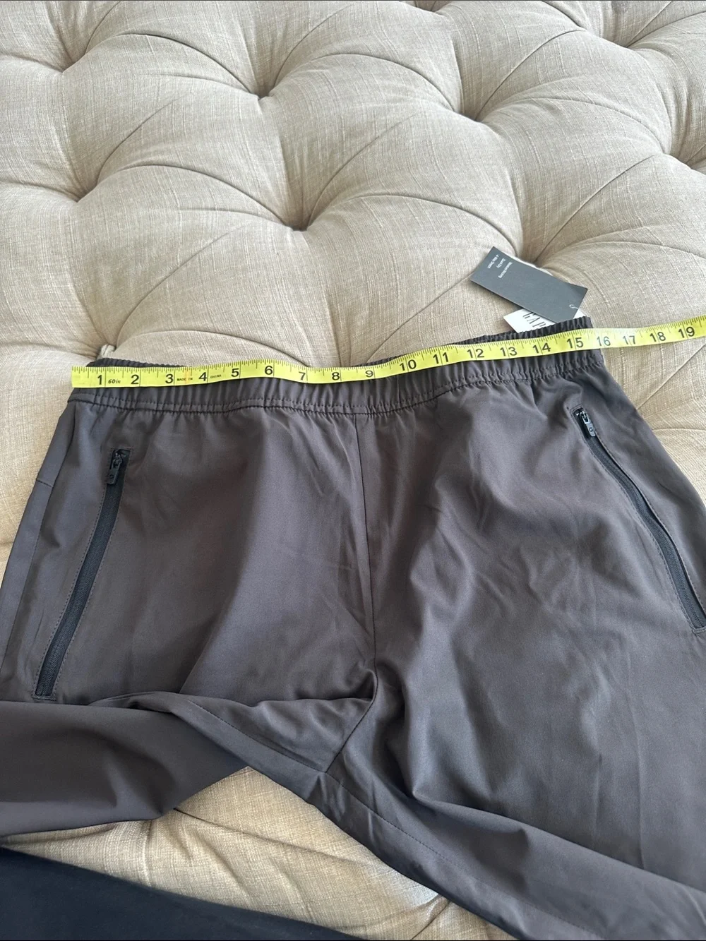 GAP Men's Dark Gray Athletic Joggers with Zip Pockets